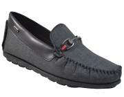 Mocassim Polo Start - Tecido Preto Atacado