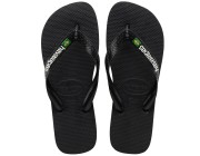 Chinelo Havaianas Brasil Logo - Preto Atacado