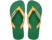 Chinelo Havaianas Brasil Logo - Verde/Amarelo Atacado