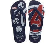 Chinelo Havaianas  Top Marvel Logomania  - Marinho/Marinho Atacado