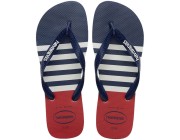 Chinelo Havaianas Top Nautical - Branco/Marinho Atacado