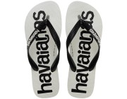 Chinelo Havaianas Top Logomania II - Branco/Preto/Branco Atacado