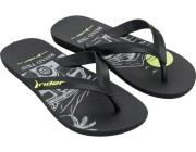 Chinelo Rider Feel Graphics - Preto/Cinza/Amarelo Atacado