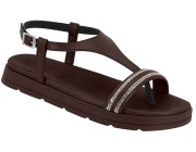 Chinelo Beira Rio Moleca - Chocolate Atacado