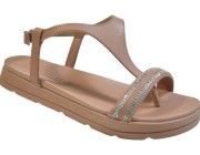 Chinelo Beira Rio Moleca - Nude Atacado