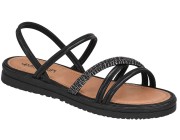 Sandália Flat Mississipi - Preto/Preto Atacado