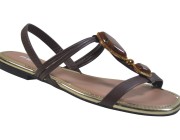 Sandália Rasteira Beira Rio Moleca - Marrom Atacado