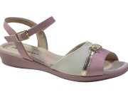 Sandália Piccadilly - Blush/Off White Atacado