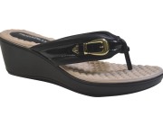 Tamanco Anabela Picadilly - Preto Atacado