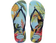 Chinelo Havaianas Slim Tropical - Azul/Azul Atacado