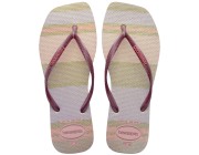 Chinelo Havaianas Slim Square Pallete - Rosa Ballet Atacado