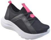 Tênis Infantil Pingo Doce NY - Nylon Preto/Pink Fluor Atacado