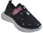 Tênis Juvenil Pingo Doce - Preto/Rosa Atacado