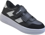 Tênis Infantil Street Via Vip - Preto/Branco Atacado