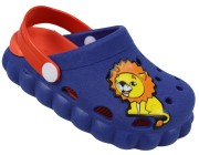 Clog Infantil Pingo Doce Babu SAL - Marinho/Laranja Atacado