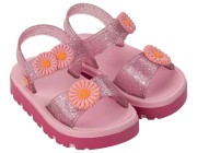 Sandália Infantil ZaxyNina Flower - Rosa Médio Glitter Atacado