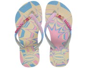 Chinelo Havaianas Kids Slim Glitter II - Rosa Glow Atacado