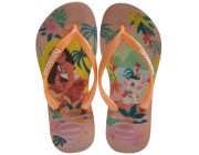 Chinelo Infantil Havaianas Kids Slim Princess - Laranja Atacado