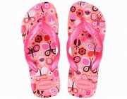 Chinelo Infantil Havaianas Kids Flores - Manga Rosa Atacado