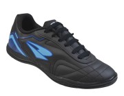 Chuteira Juvenil Futsal Dray - Preto/Azul Celeste Atacado