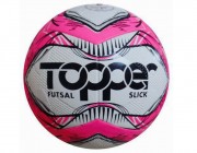 Bola Topper Slick Futsal - Rosa Neon Preto Atacado