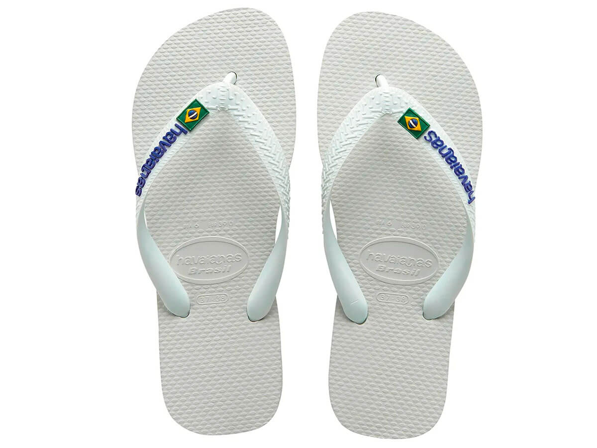 Chinelo Havaianas Brasil Logo Branco