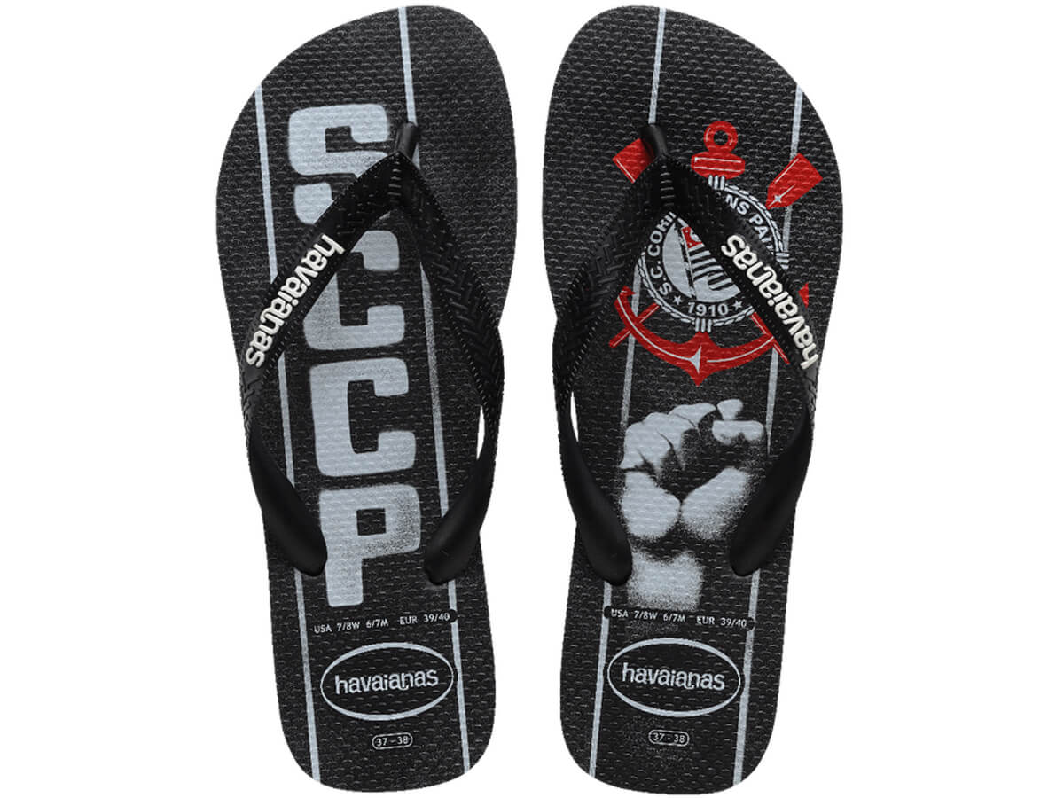 Chinelo Havaianas Top Times Corinthians