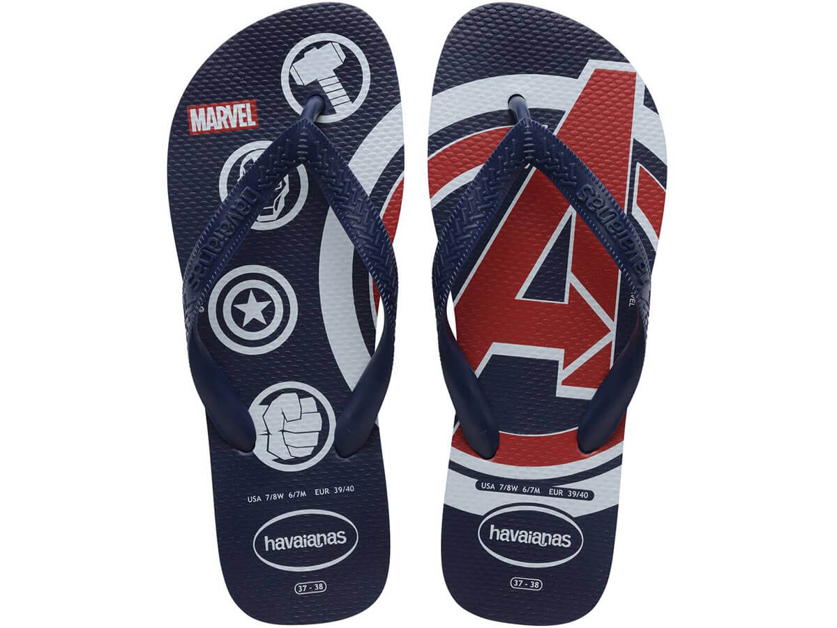 Chinelo Havaianas  Top Marvel Logomania 