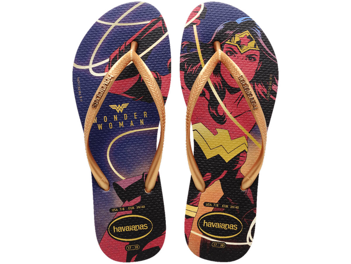 Chinelo Havaianas Slim Wonder Woman