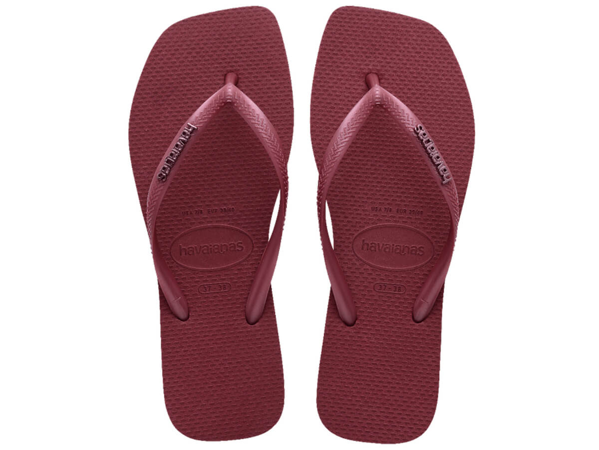 Chinelo Havaianas Slim Square Logo Metallic