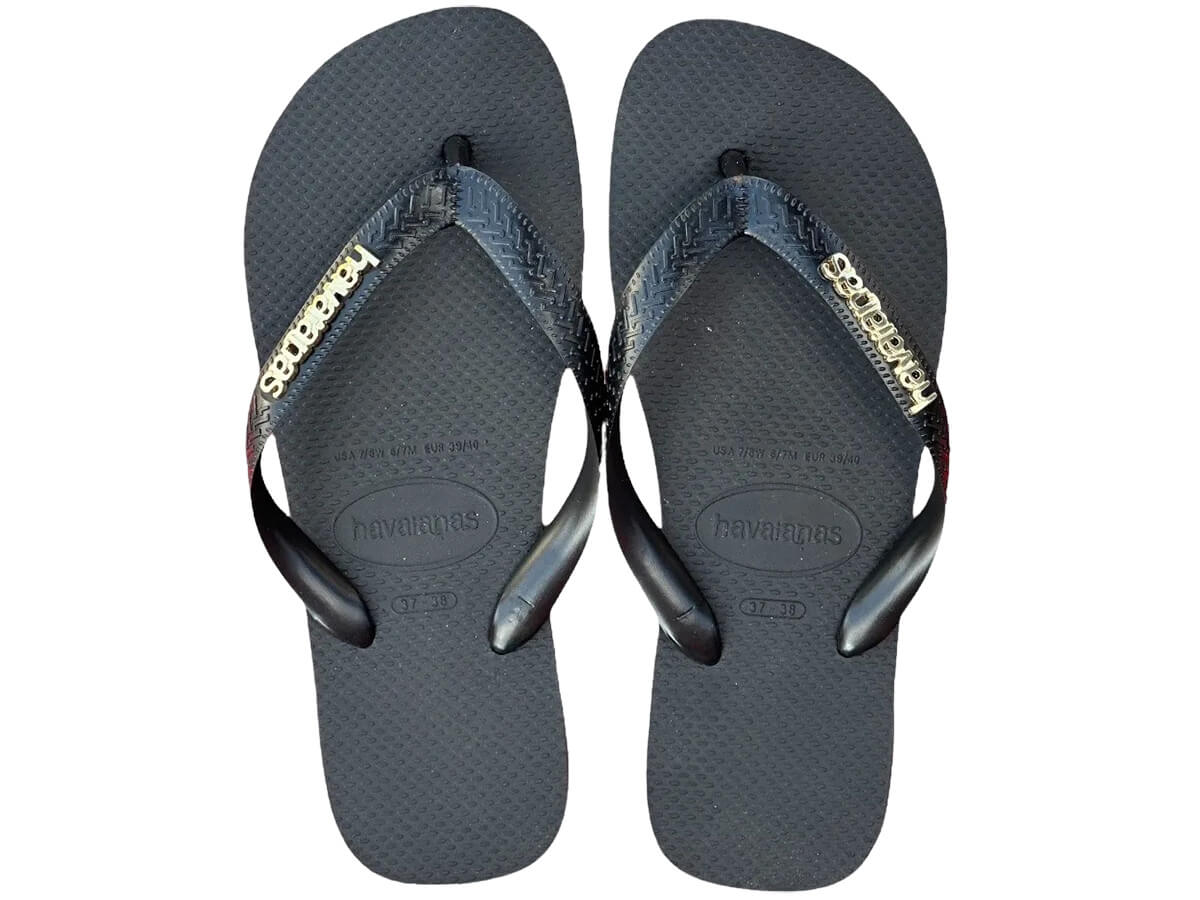 Chinelo Havaianas Top Logo Metalic
