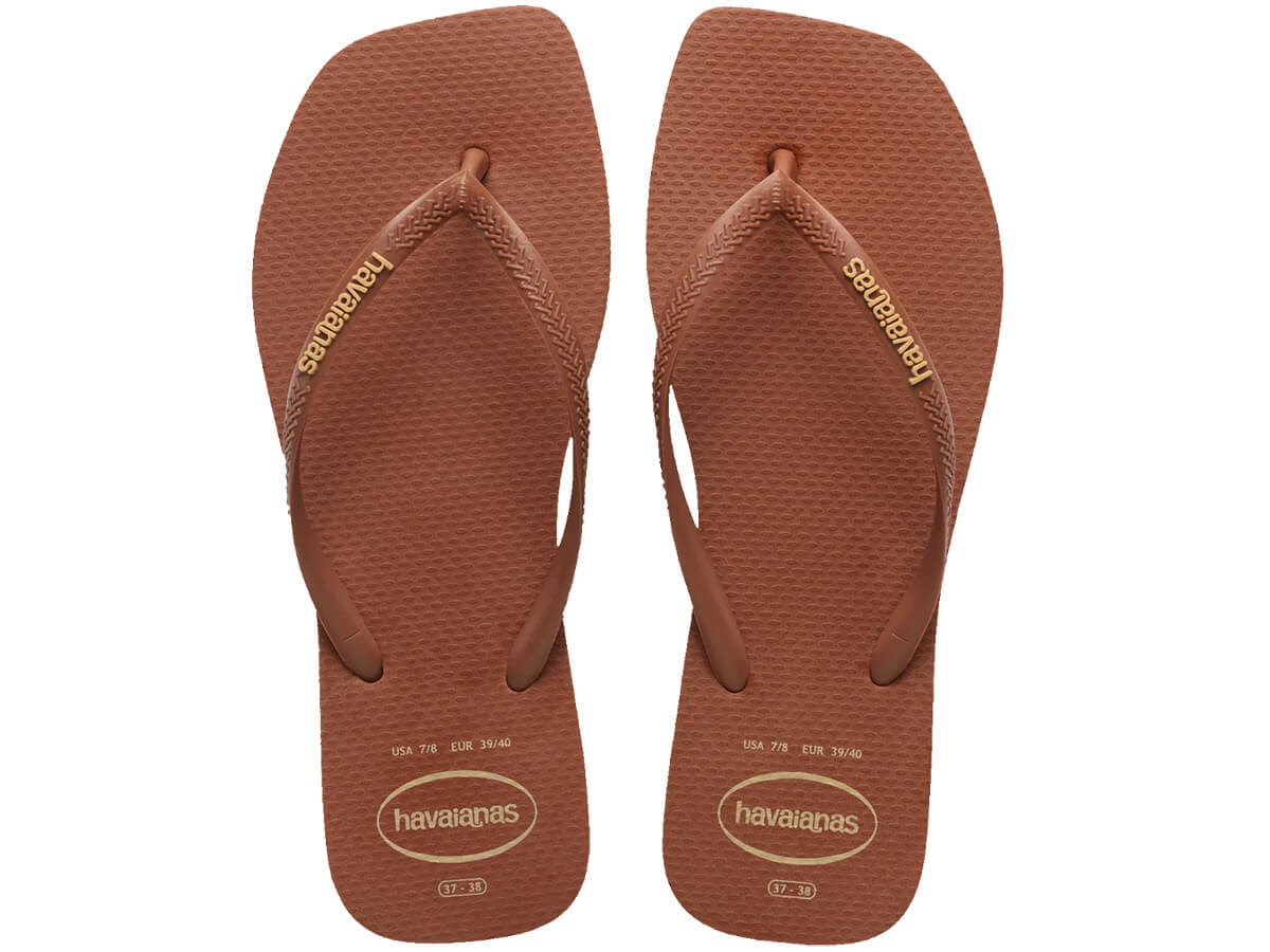 Chinelo Havaianas Square Logo Pop Up