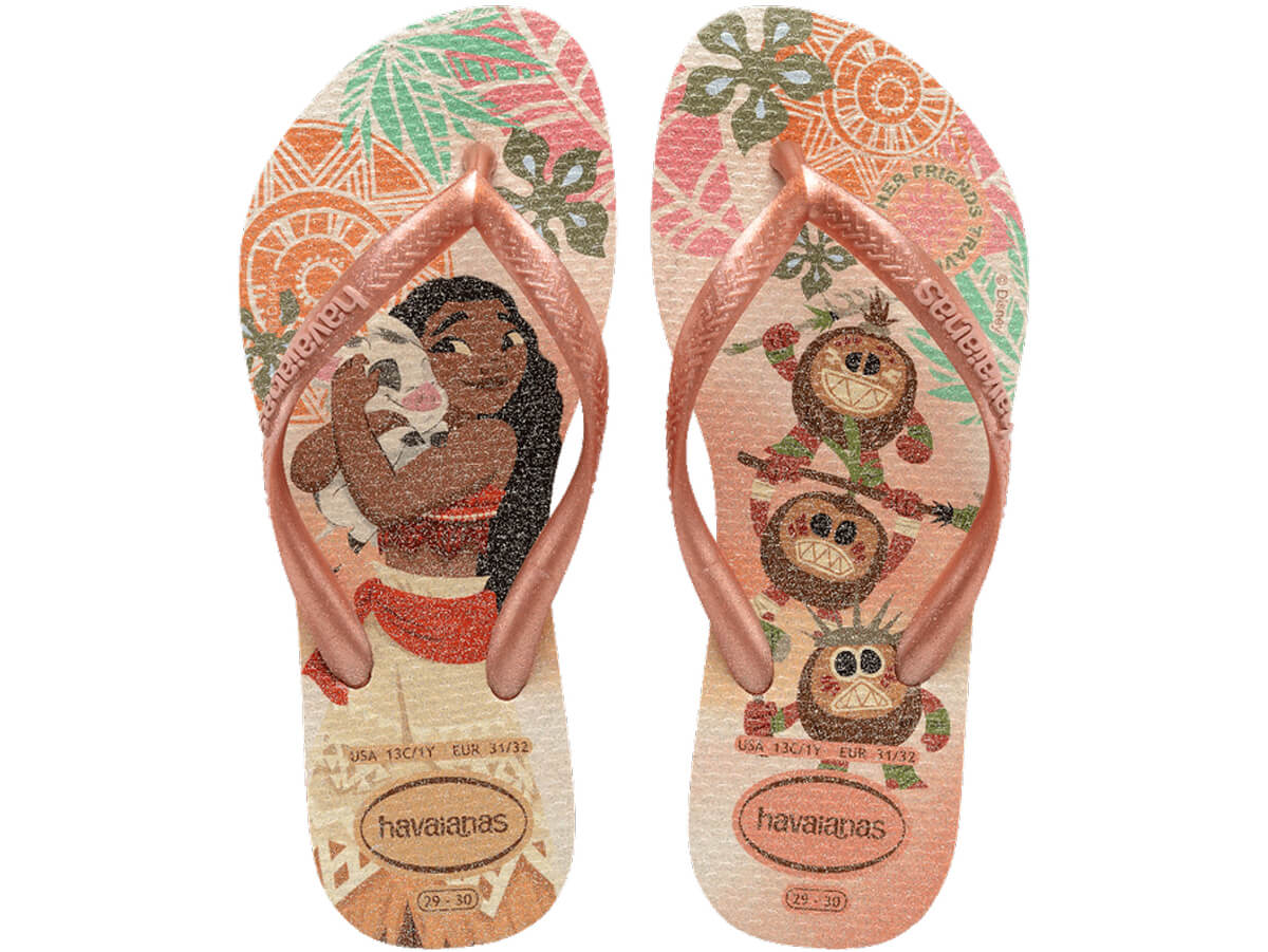 Chinelo Havaianas Juvenil Slim Princesas