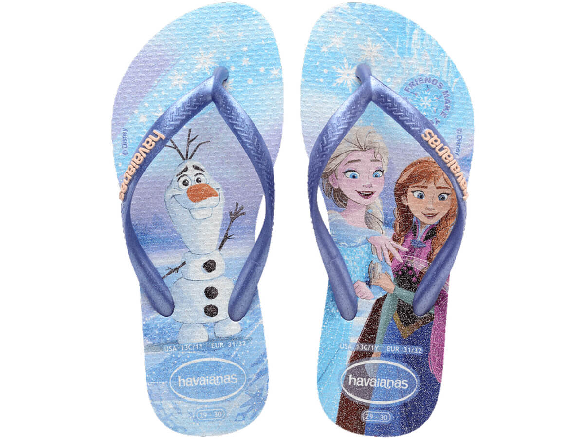 Chinelo Havaianas Juvenil Slim Princesas