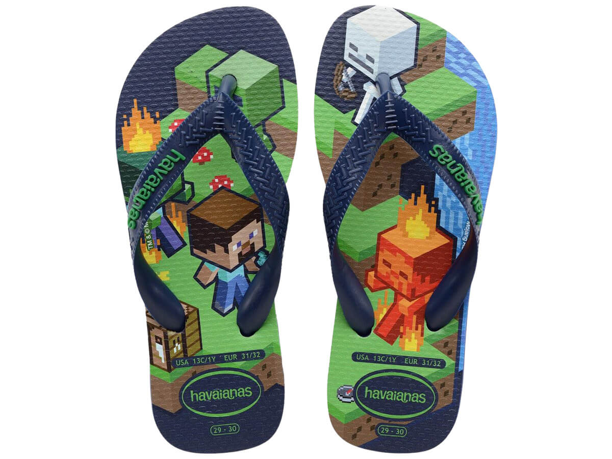 Chinelo Havaianas Minecraft