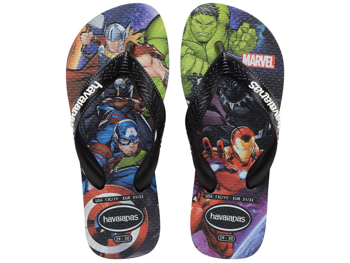 Chinelo Infantil Havaianas Top Kids Marvel
