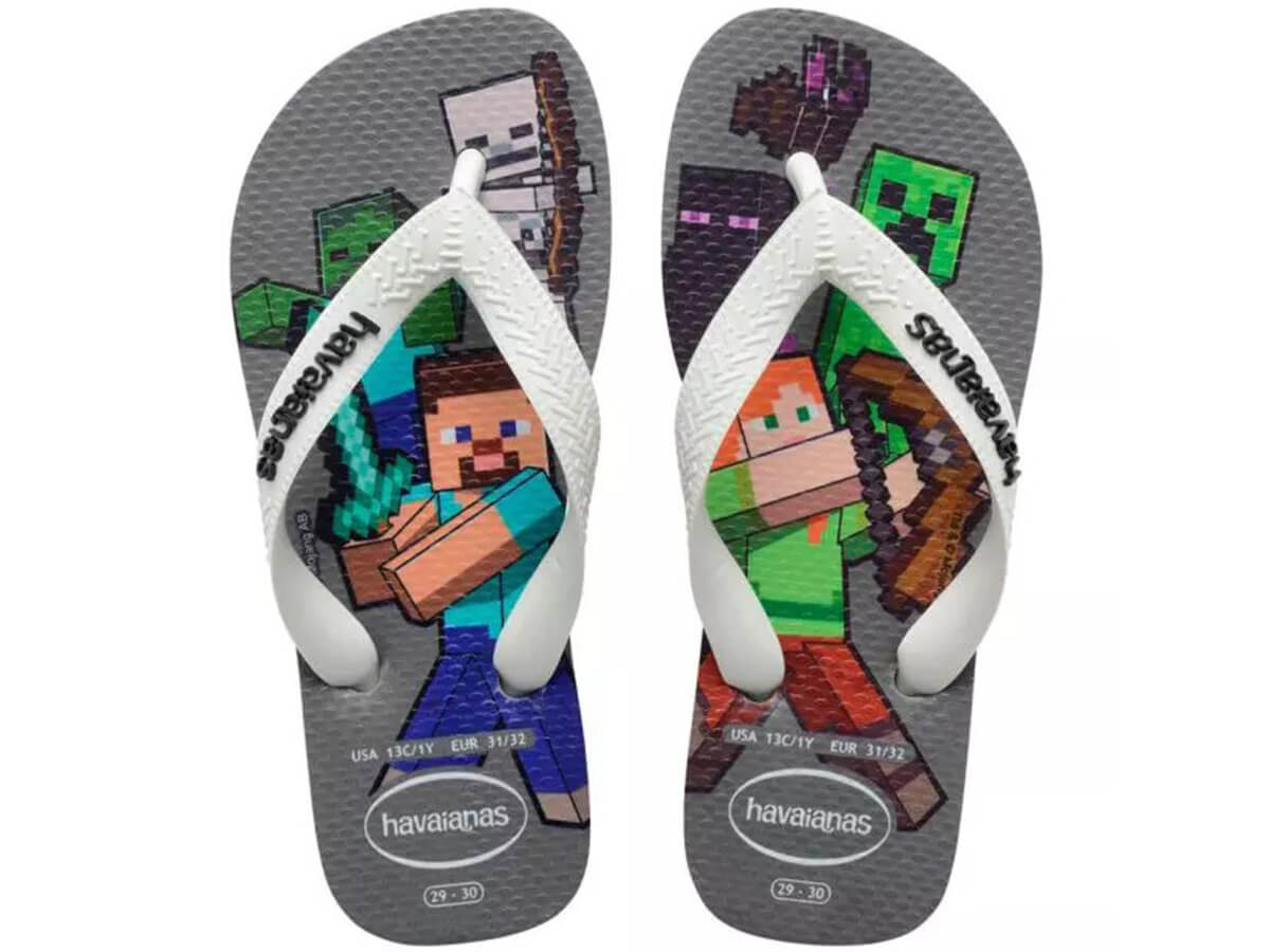 Chinelo Infantil Havaianas Kids Minecraft