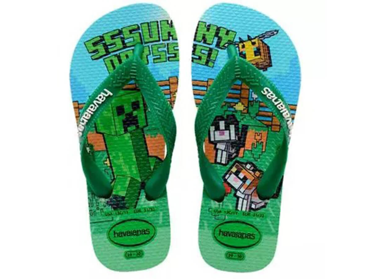 Chinelo Infantil Havaianas Kids Minecraft